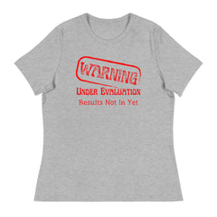 Warning graphic t-shirts for women's fashion