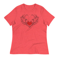 Winged heart t-shirts for women's fashion - Lioness-love.com