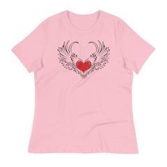 Winged heart t-shirts for women's fashion - Lioness-love.com