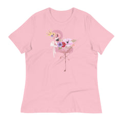 Flamingo tropical t-shirt for women & girls - Lioness-love.com