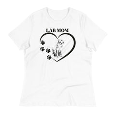 Lab mom dog print tees for women's fashion